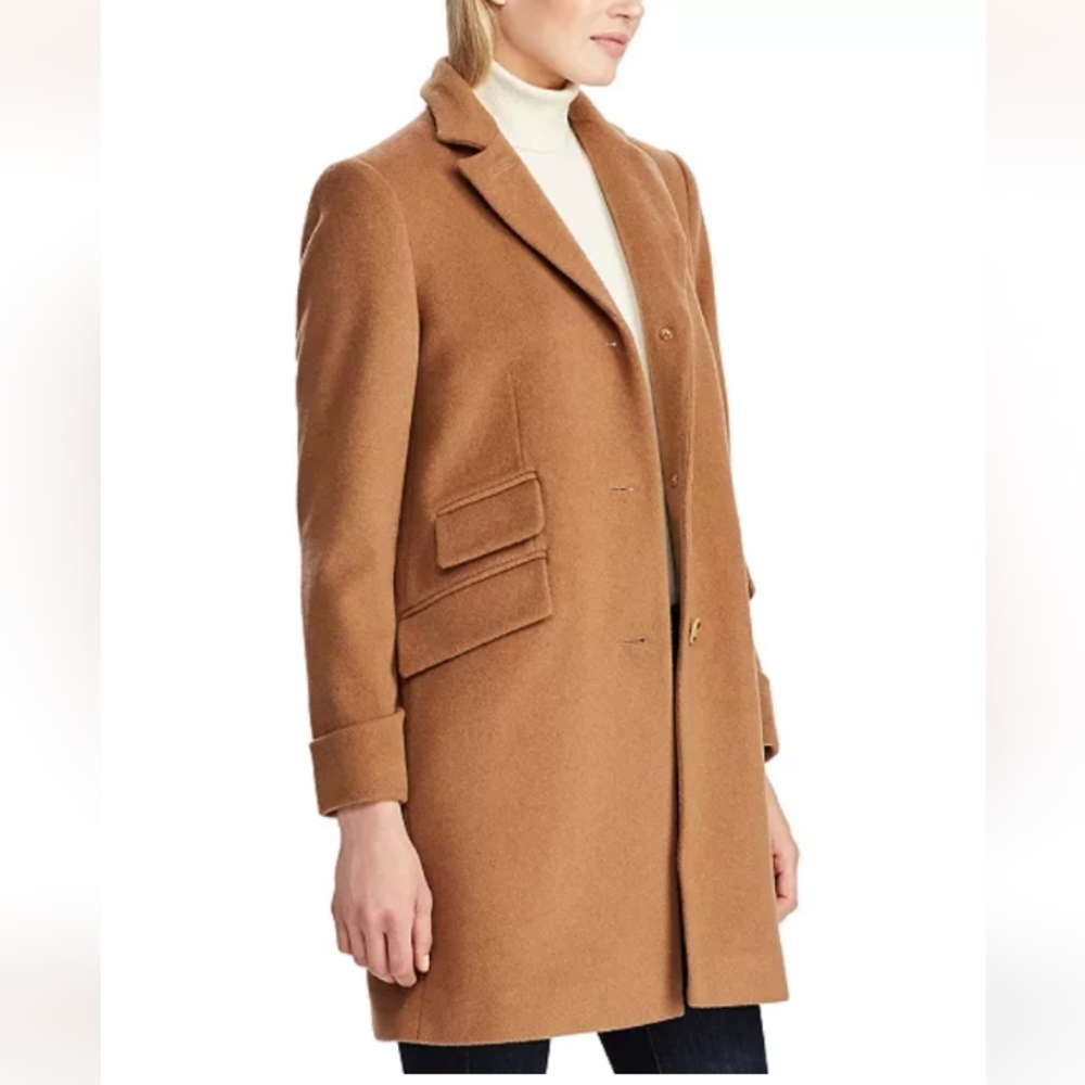 Ralph Lauren Women's Single-Breasted Walker Coat.